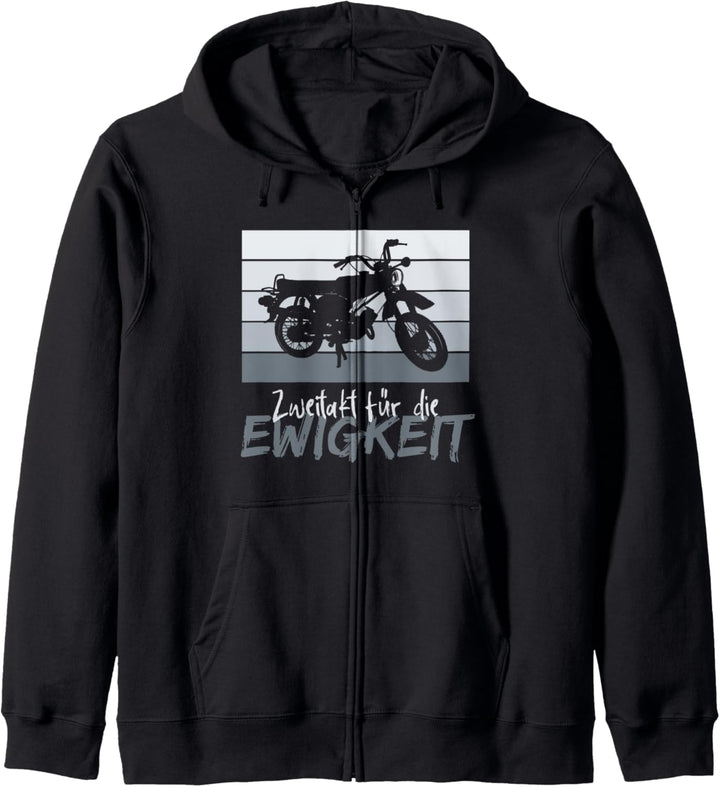 Zweitakt für die Ewigkeit Simson DDR Moped Zweitakt Vintage Kapuzenjacke
