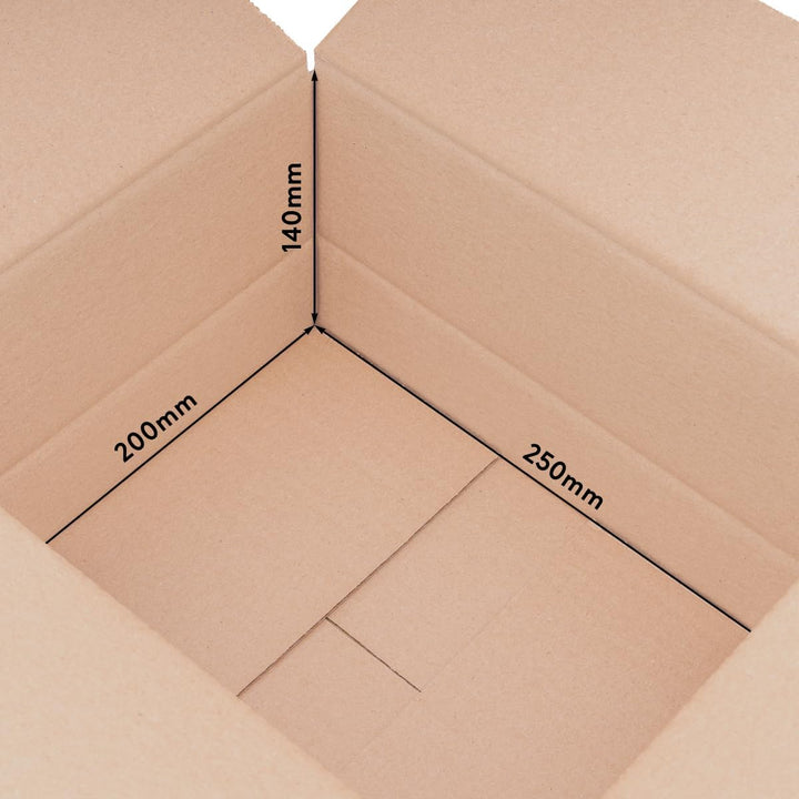 verpacking 100 Faltkartons Versandkartons DHL Kartons 250 x 200 x 140 mm, KK-26, 1-Wellig 250 x 200
