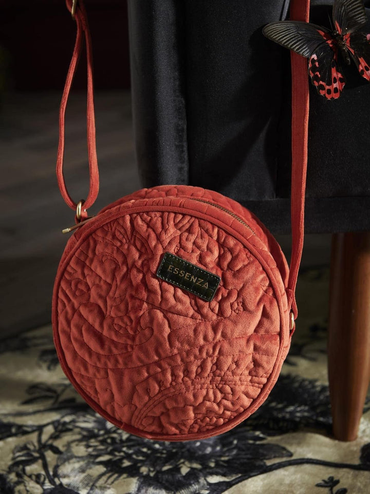 Essenza Schultertasche Reese Velvet Grösse One Size Orange, Orange
