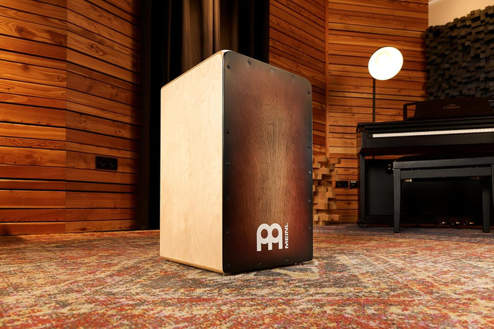 Meinl Percussion Woodcraft Cajon Instrument - Trommelkiste mit Snare und tiefem Bass Sound - Espress