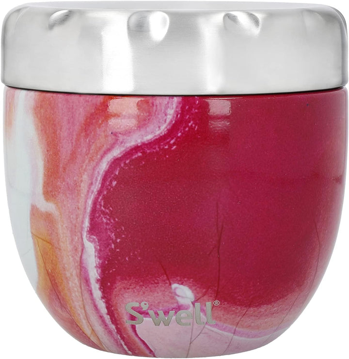 S'well Eats 2-in-1-Nahrungsschale mit Schraubdeckel, 636 ml, Rosenachat, dreifach isolierte und ausl