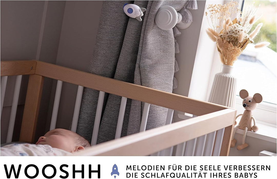 Wooshh by Rockit Rocker - wiederaufladbarer, tragbarer Schlafberuhiger/Einschlafhilfe mit 8 beruhige
