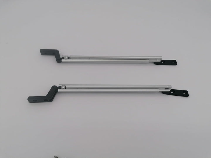 CR-MOESANCO® Kompass-Set rechts + Links für Wohnwagen, Arm für Wohnmobil-Fensterstütze, Hebestütze o