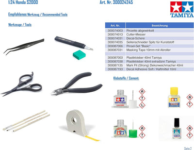 Tamiya 300024245 - 1:24 Honda S2000