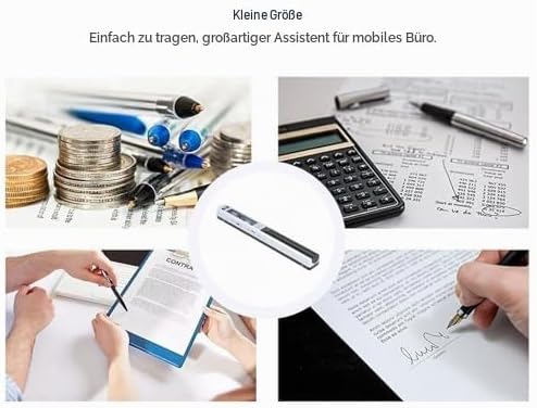 Tragbarer Scanner, 900 DPI Hand-Bildscanner mit Aufbewahrungstasche, Scanstab-Fotoscanner für A4-Dok