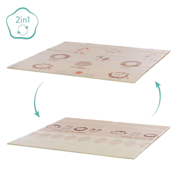 Fillikid Laufgitter Malta 150x150cm Exklusiv | sicher und gemütlich mit Boden Einlage | ideal zum sp