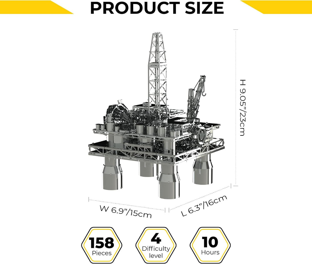 Offshore Drilling Rig Model, Metal Model Kits, Offshore Platform, 3D Metal Puzzle, Treasure Finder 3