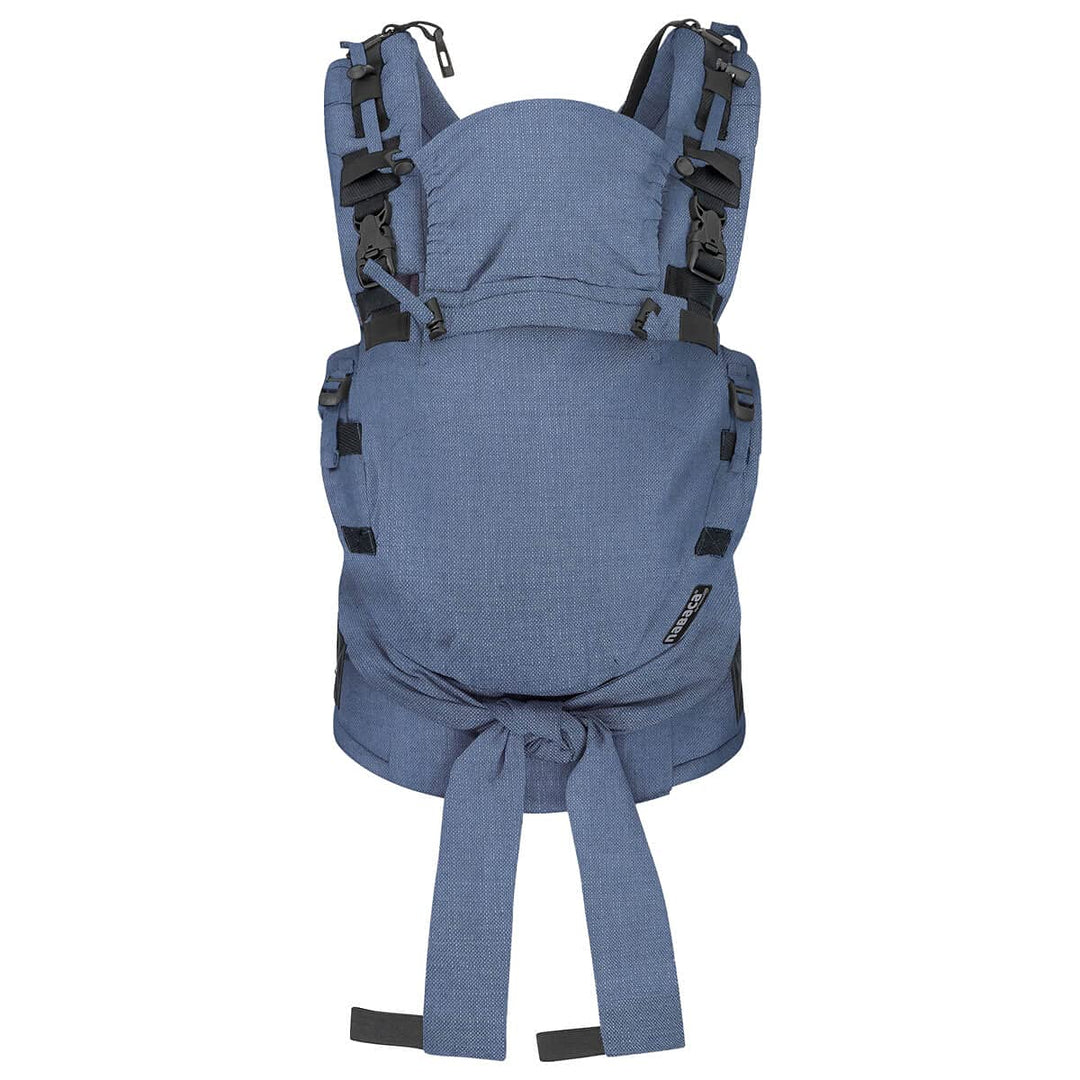 Hoppediz NABACA Babytrage – Komfort Modultrage ab Geburt, ergonomisch, Bauchtrage & Rückentrage, ind