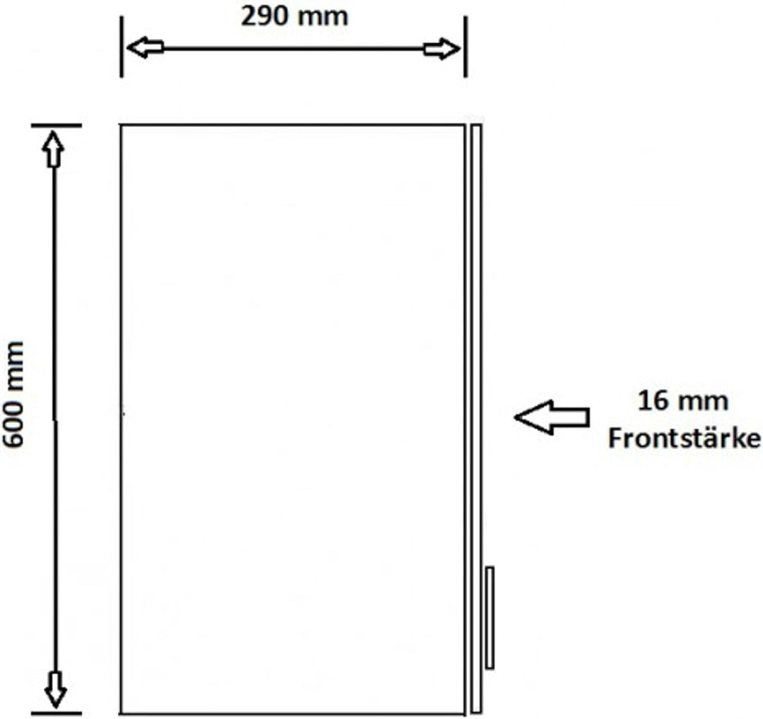 Kuechen-preisbombe Küchen Glashängeschrank 80 cm für das Modell,Dave 240 Eiche Sonoma Trüffel'