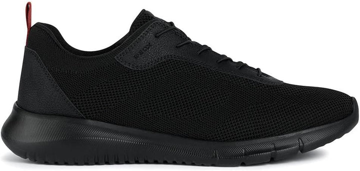 Geox Jungen U Monreale Sneaker 39 EU Schwarz, 39 EU Schwarz