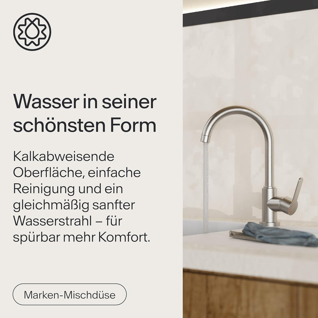 Küchenarmatur WK5 | Wasserhahn Küche | Armatur Spültisch | Mischbatterie für die Küche | Spültischar