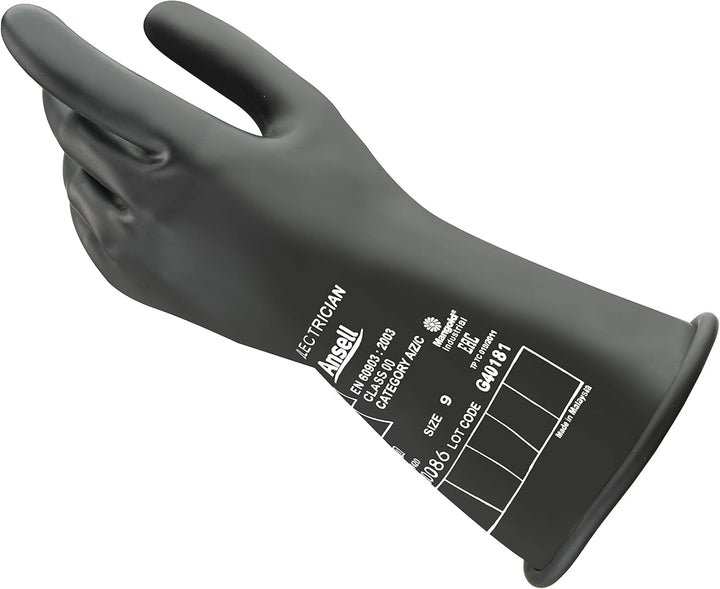 MSA MSA-KAS-Vg950_W Helm für Elektriker, Weiss & Ansell ActivArmr E014B Elektriker-Schutzhandschuhe,