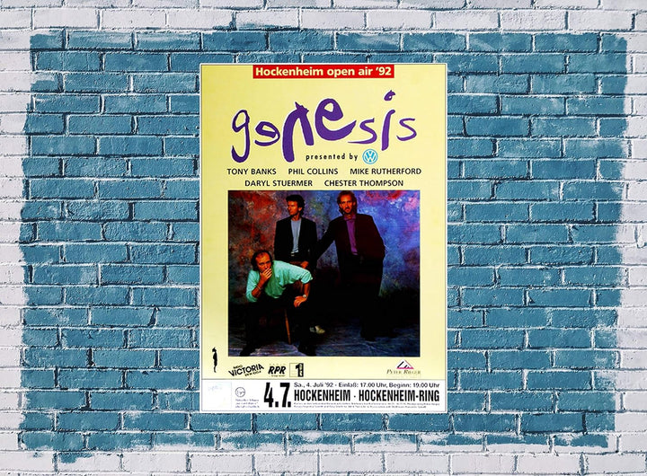 Genesis - We Cant Dance, Hockenheimring 1992 » Konzertplakat/Premium Poster | Live Konzert Veranstal