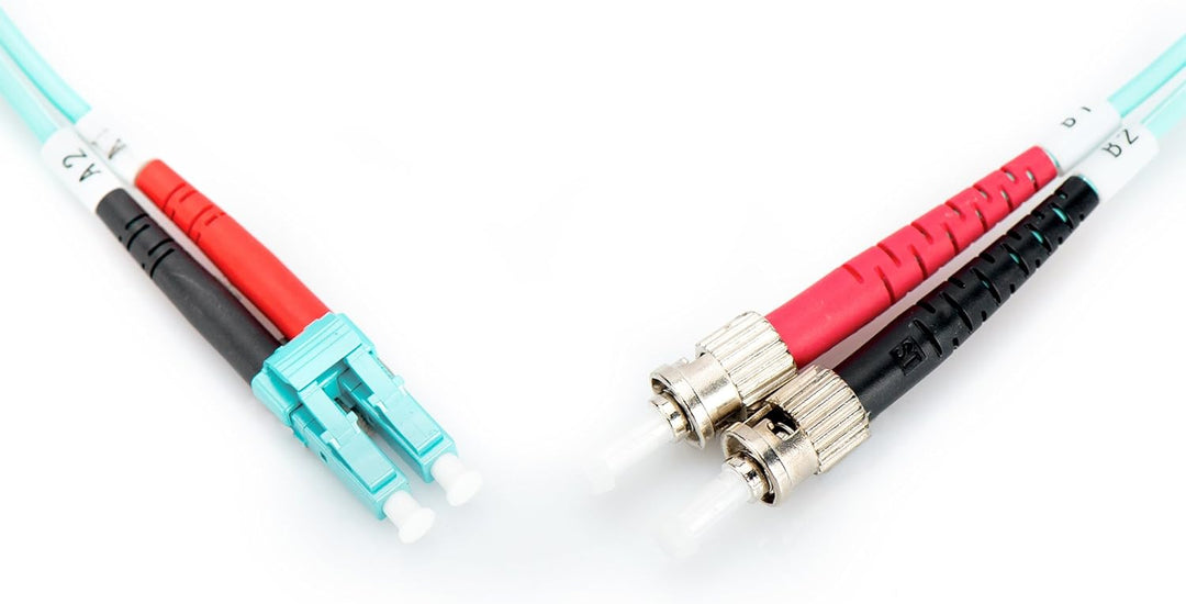 DIGITUS DK-2531-10/3 – Glasfaserkabel OM3 – 10 m – LC zu ST – Duplex LWL Kabel – 1/10/40/100 Gbit/s