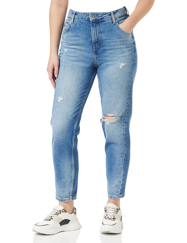 MUSTANG Damen Moms Jeans 25W / 32L Mittelblau 575, 25W / 32L Mittelblau 575