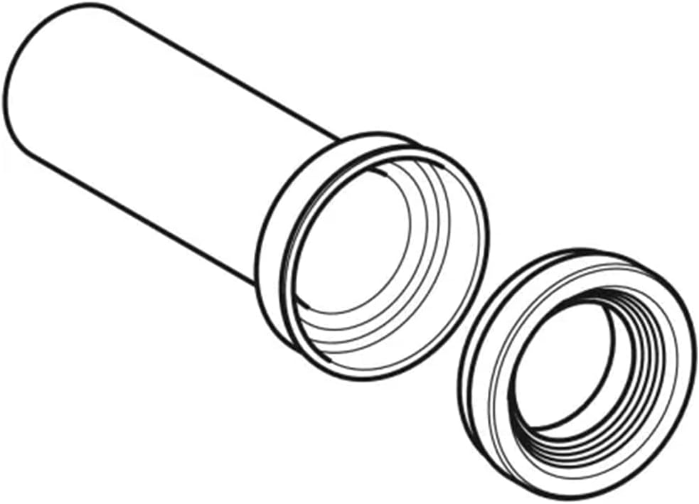 Geberit - Geberit Anschluss-Set für WC-Boden: D90 mm, Schwarz (131.083.16.1)