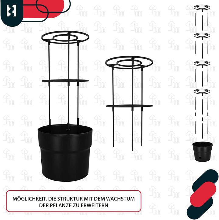 KOTARBAU® Tomaten Rankhilfe - Anzuchttöpf - ⌀ 35 cm H: 128 cm - Pflanzkübel - Blumenkasten - Rankhil