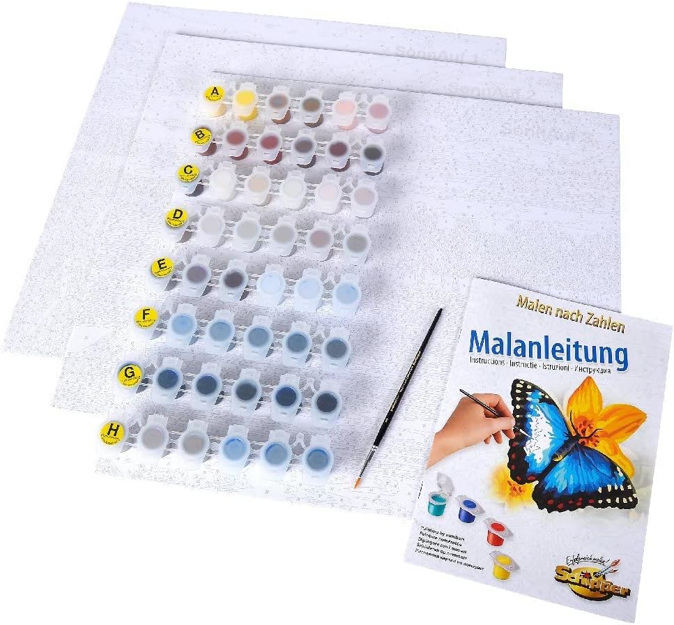 Schipper 609470754 Malen nach Zahlen, Sonnenaufgang am See - Bilder malen für Erwachsene, inklusive