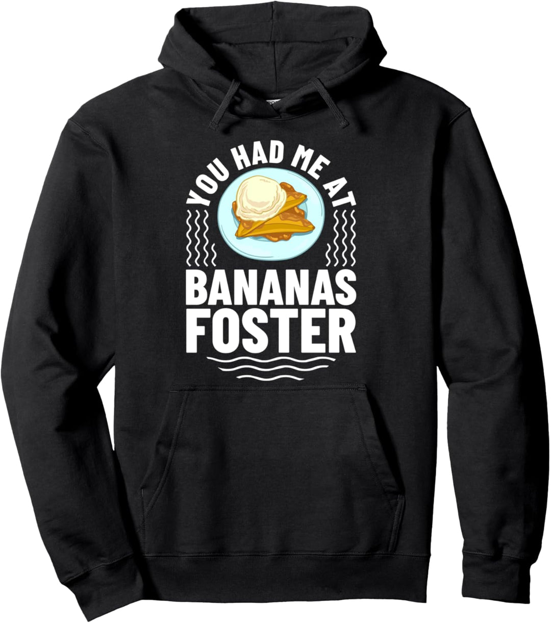Bananen Foster Cake Ice Cream Flambe Pullover Hoodie
