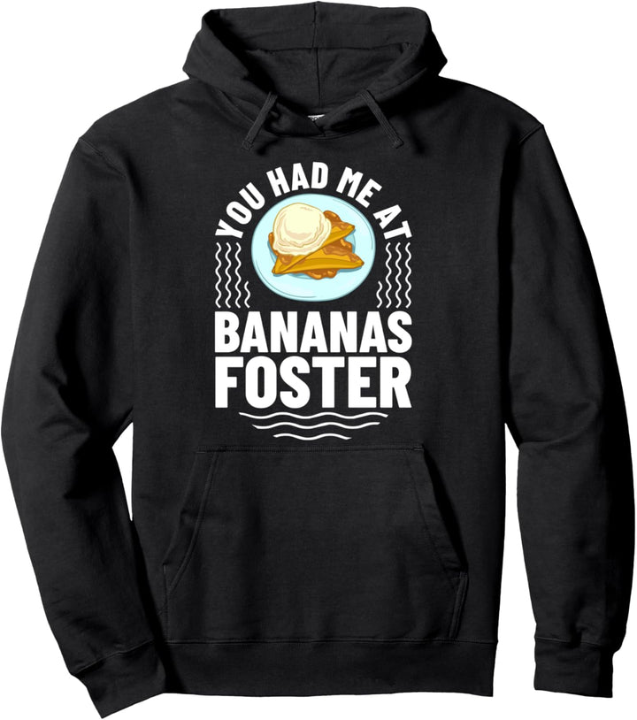 Bananen Foster Cake Ice Cream Flambe Pullover Hoodie