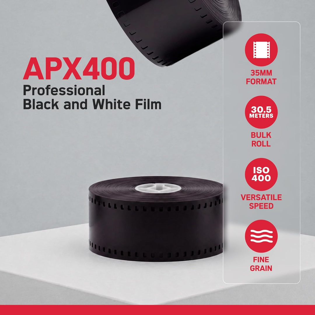 AGFAPHOTO - 6FR400 - APX 400 Professional - Pellicule Photo Noir et Blanc - 1 Pack de 4