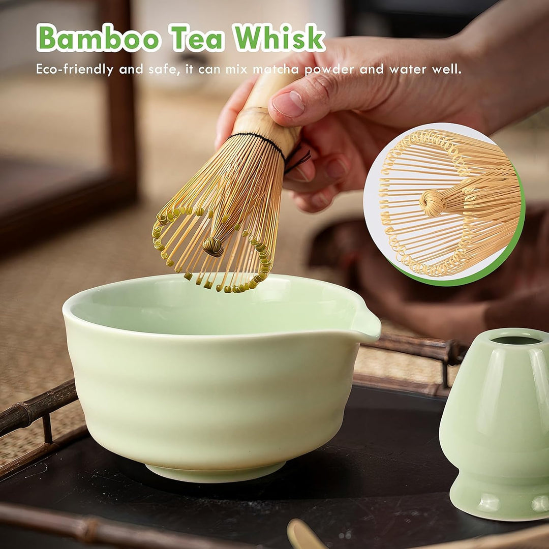 5 Stück Matcha Set, Matcha Whisk Set, Matcha Tea Set, Stylisches Matchas Set Mit Matcha Besen, Match