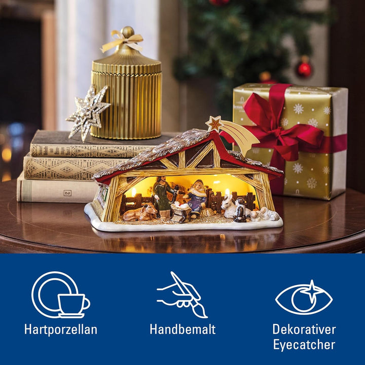 Villeroy und Boch Christmas Toy's Memory Krippe, dekorative Krippe für unter den Weihnachtsbaum, Har