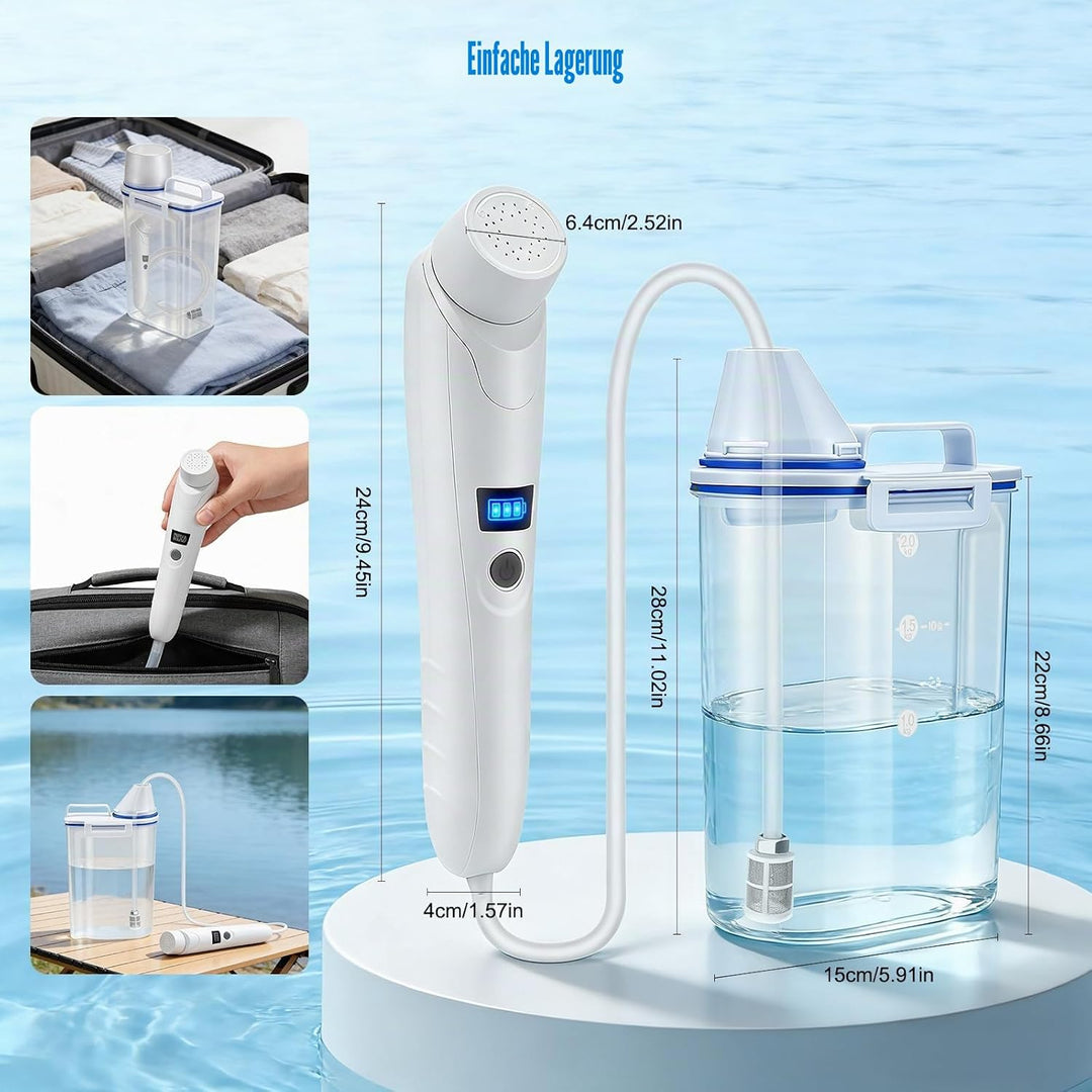 Bidet Portable 3L, Elektrische Po Dusche Elektrisch, Portable Bidet/Tragbares Bidet, Reise Bidet/Tra