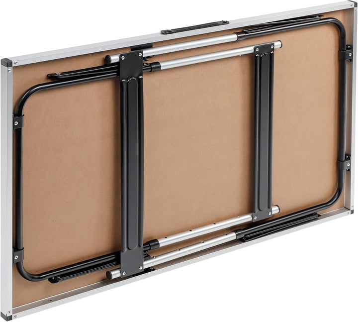 Spetebo Höhenverstellbarer Alu Campingtisch 100x60 cm - verstellbar auf 4 Höhen (73, 80, 87 und 94cm