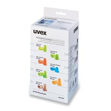 Uvex Einweg-Gehörschutzstöpsel hi-com SNR 24 dB, Neon Grün, 300 paar 300 Paar Neon Grün, 300 Paar Ne