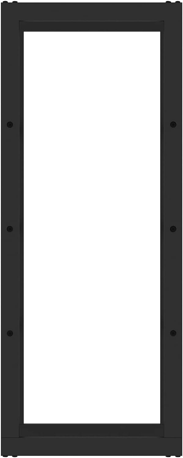 Toboli Kaminholzregal 100x25x40cm Brennholzständer aus pulverbeschichtetem Metall für innen u. ausse