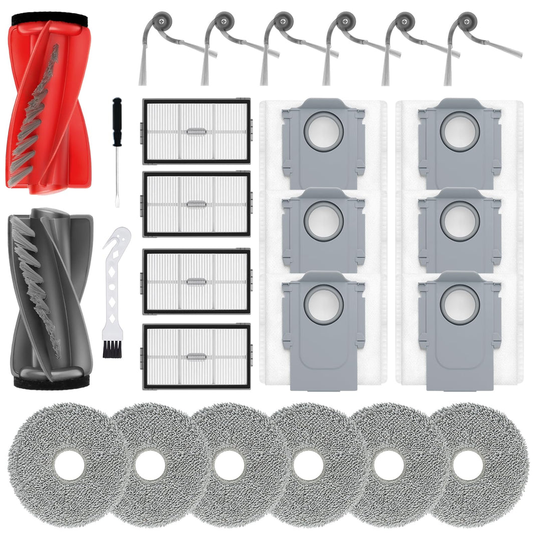 Zubehör für Roborock Saros 20/ Saros 10R/ Qrevo CurvX/Qrevo Curv 2 Pro Saugroboter Ersatzteile, 2 Ha