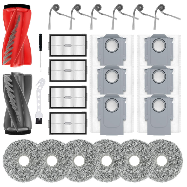 Zubehör für Roborock Saros 20/ Saros 10R/ Qrevo CurvX/Qrevo Curv 2 Pro Saugroboter Ersatzteile, 2 Ha