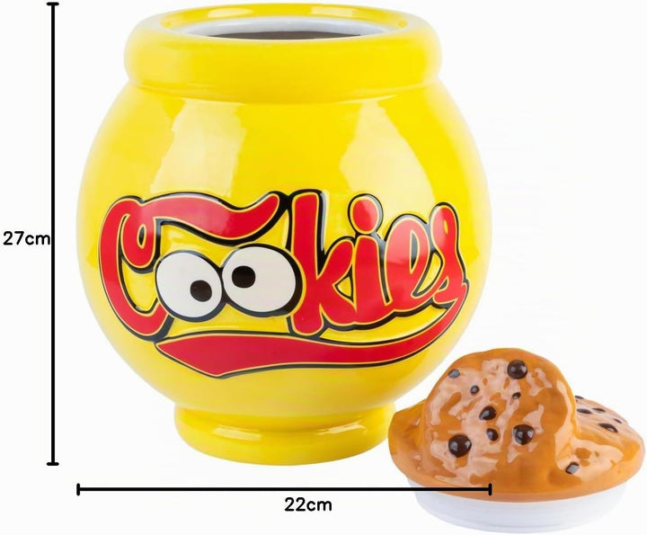 Grupo Erik Keksdose Keramik Sesamstrasse Krümelmonster - Aufbewahrungsbox mit Deckel Keksglas Gross