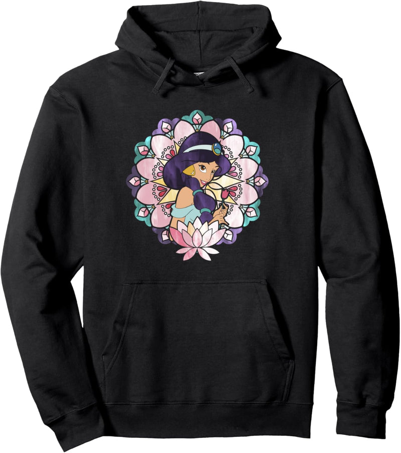 Disney Aladdin Jasmine Stained Glass Lotus Pullover Hoodie