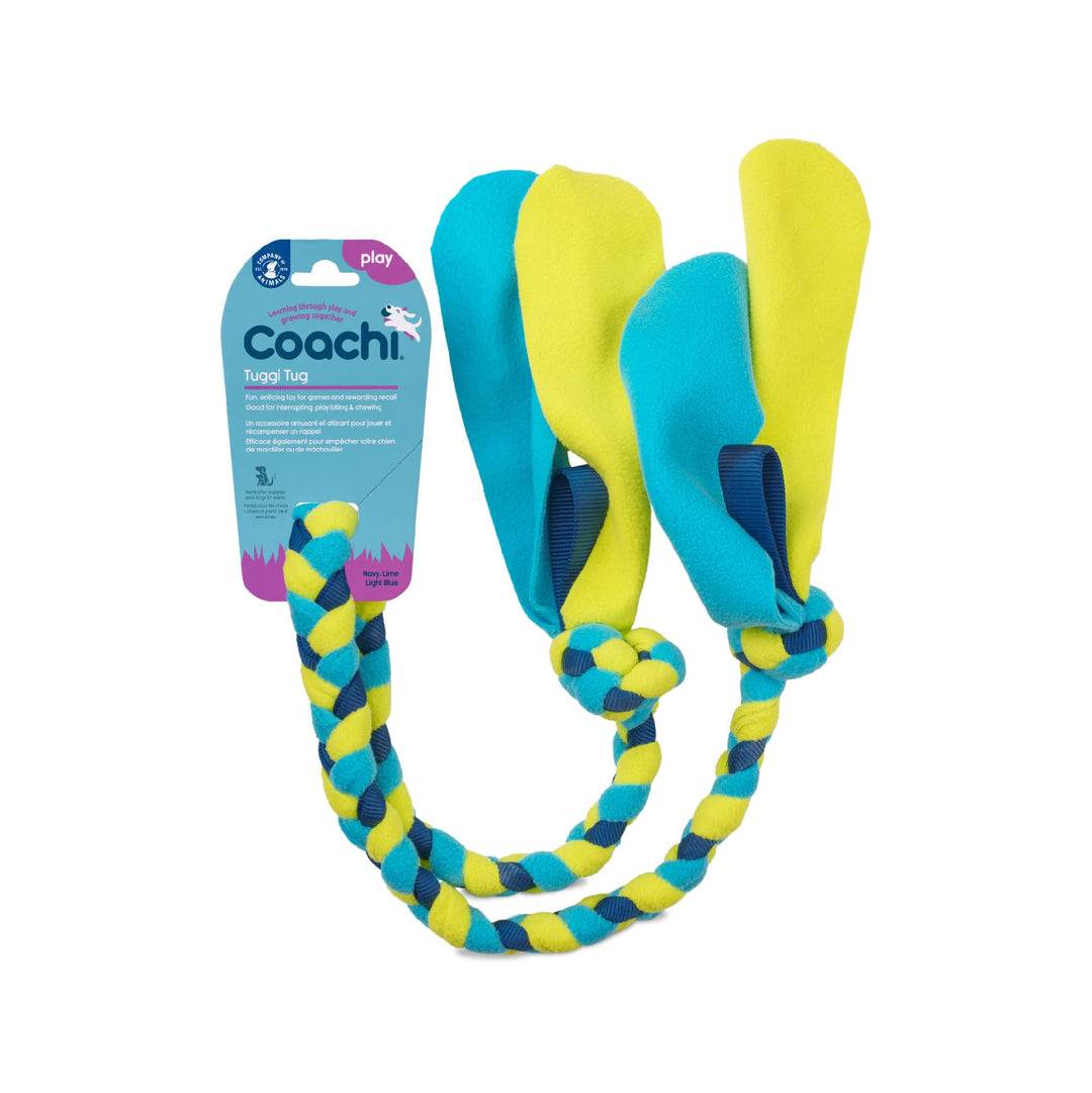 Coachi Tuggi Tug für Hunde, perfekt für Zerrspiele, robust & angenehm, lustiges Belohnungstraining,