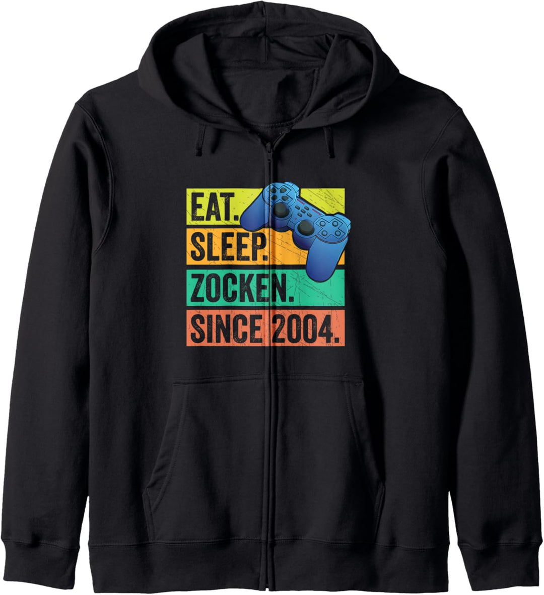 18 Geburtstag Junge Mädchen, Eat, Sleep, Zocken 2004, Gamer Kapuzenjacke