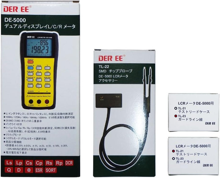 De-5000 Handheld LCR Meter with Tl-21 Tl-22 Tl-23