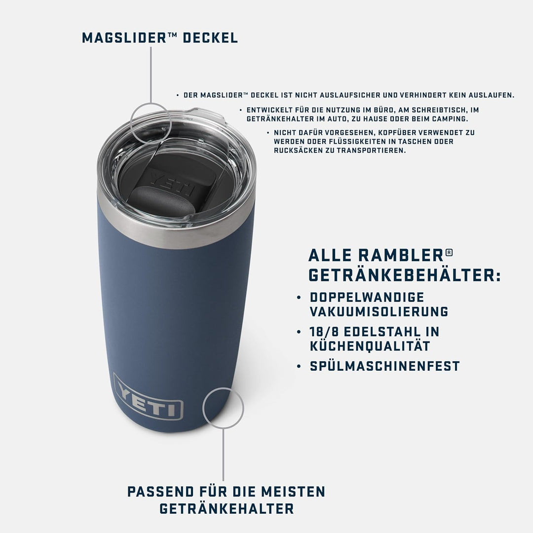 YETI Damen Rambler 20 Isolierter Becher White 10oz (296ml), White 10oz (296ml)
