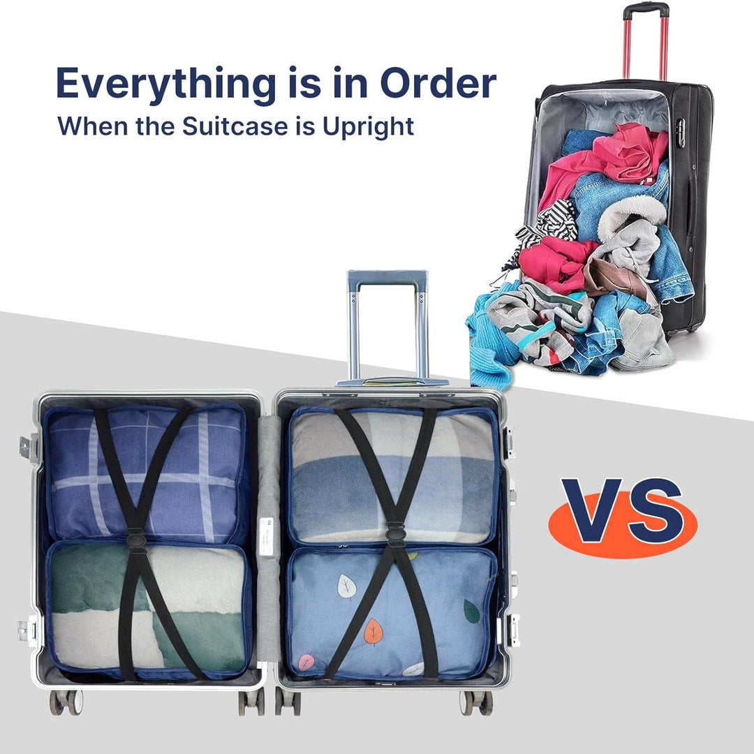 Grosse Packwürfel, 6 Stück, 40 x 30 x 12 cm, gleiche Grösse, Koffer-Organizer, 6 Stück, Reisetaschen