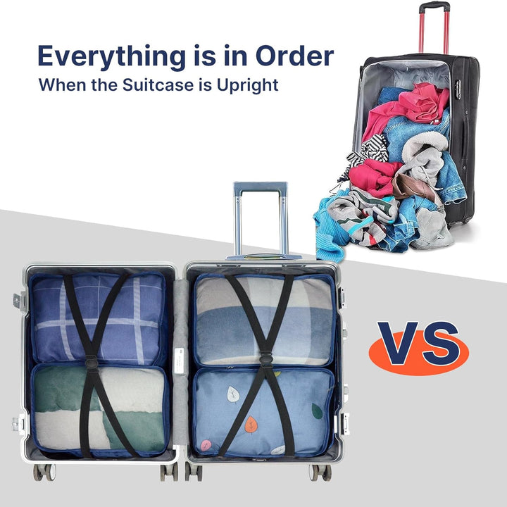 Grosse Packwürfel, 6 Stück, 40 x 30 x 12 cm, gleiche Grösse, Koffer-Organizer, 6 Stück, Reisetaschen