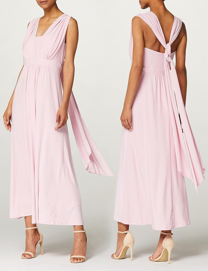 TRUTH & FABLE Damen Maxi A-Linien-Kleid, Rosa