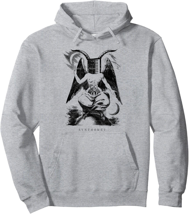 Baphomet Synthesizer Occult Analog Synth Vintage Producer Pullover Hoodie