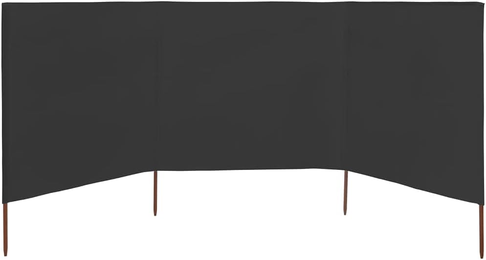 Myheimly Windschutzgewebe,Windschutz Sichtschutz Balkon,Sichtschutzzaun Anthrazit,400 x 160 cm 400 x