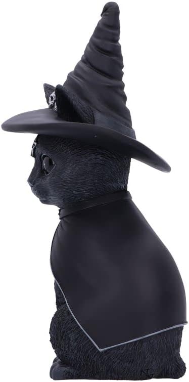 Nemesis Now Cult Cuties Purrah 30 cm (gross), Harz, schwarz, Hexenkatze-Figur, gruselig Bezaubernde