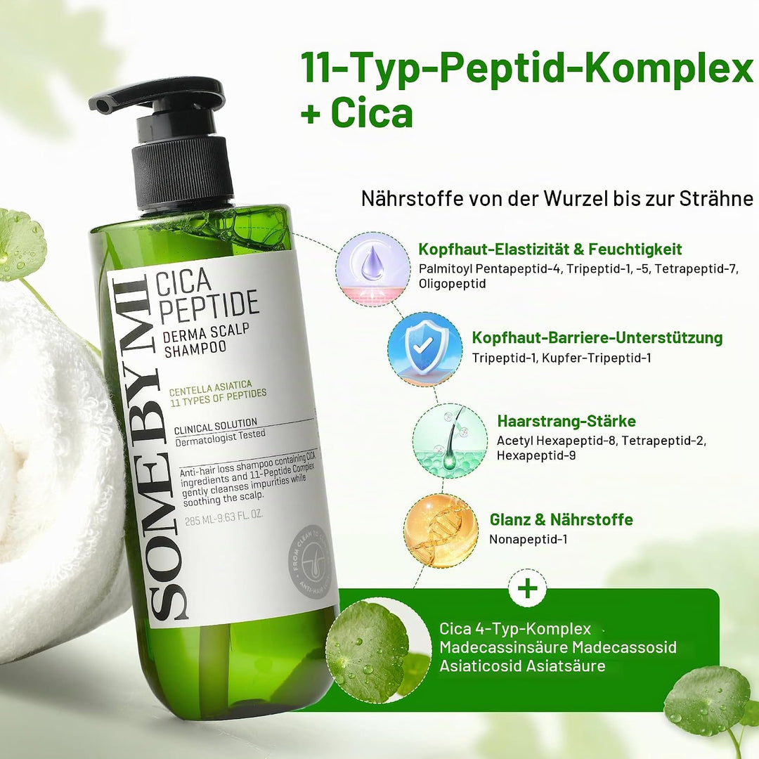 [SOME BY MI] Cica Peptide Anti Hair Loss Derma Scalp Shampoo 285ml