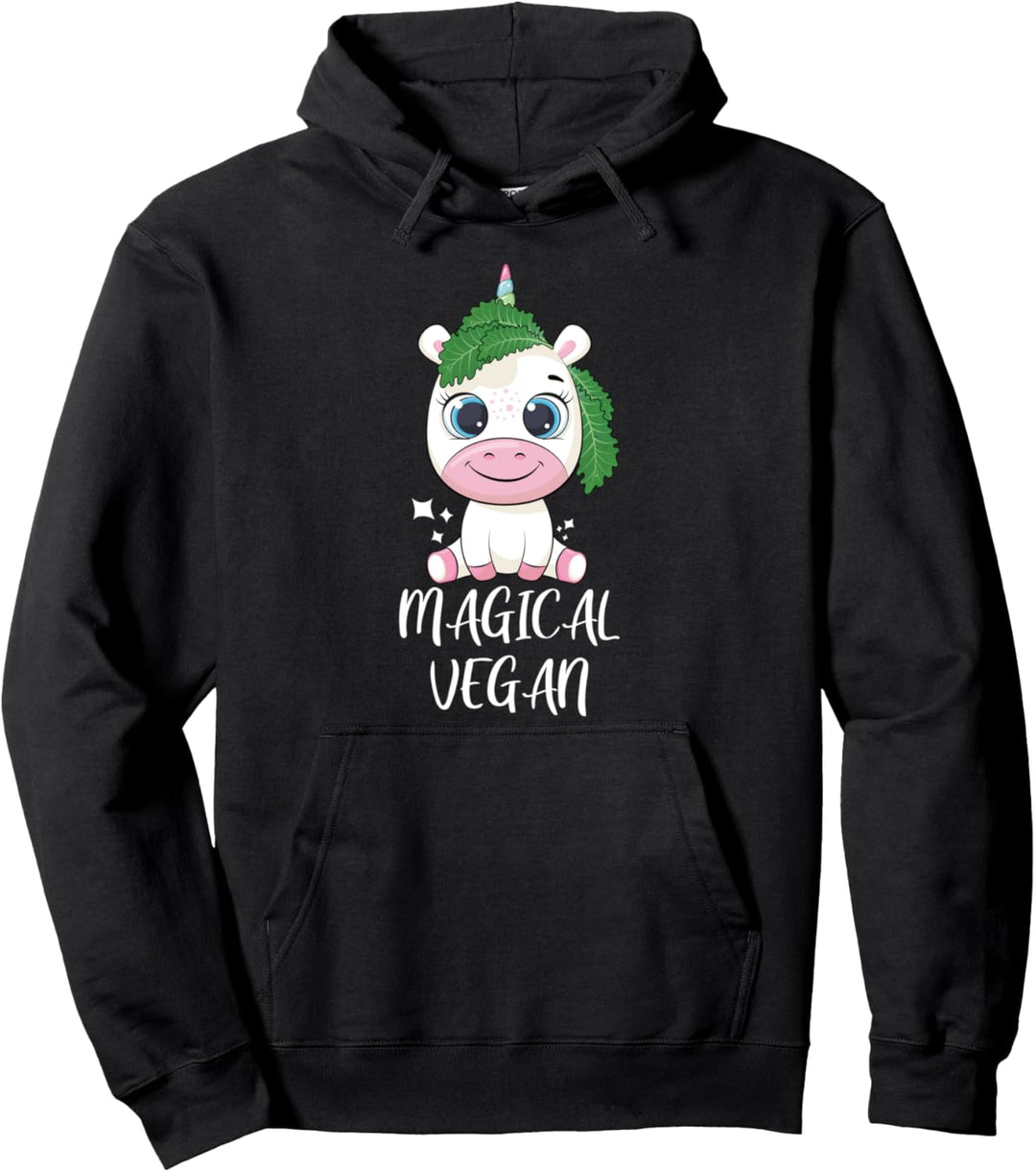 Vegan Veganismus Gemüse Veganer - Magical Vegan Unicorn Pullover Hoodie