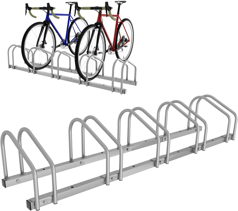 Ansobea Fahrradständer für 5 Fahrräder 35-55 mm Reifenbreite,Fahrradständer Boden,Fahrrad Ständer Ei