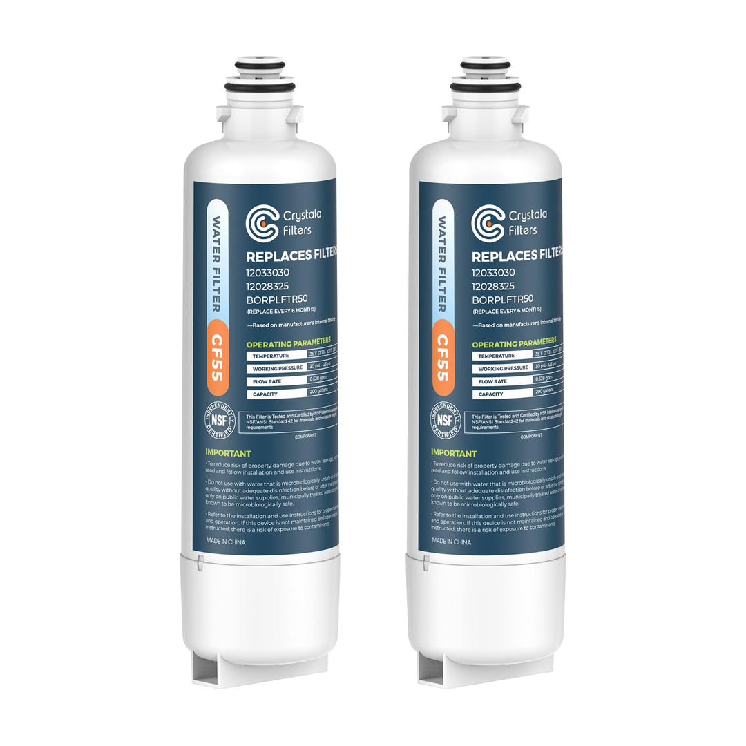 Crystala Filters BORPLFTR50 Ersatz für Bosch Ultra Clarity Pro Wasserfilter, kompatibel mit 12033030