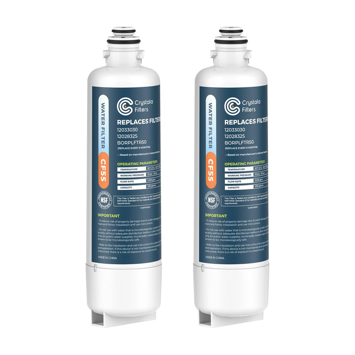 Crystala Filters BORPLFTR50 Ersatz für Bosch Ultra Clarity Pro Wasserfilter, kompatibel mit 12033030